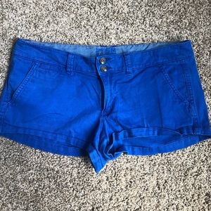 AE blue shorts